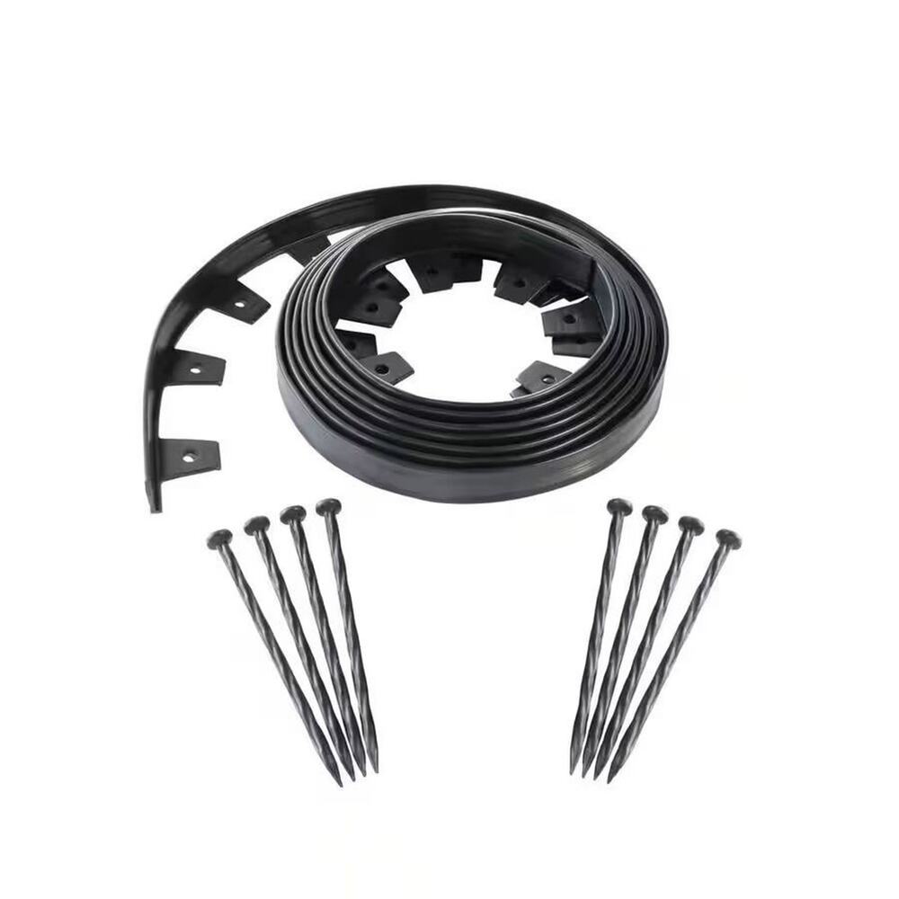 NEW 4 BOXES Vigoro 20 Ft/ea No Dig Landscape Edging Kit Black 1-1/2” Plastic